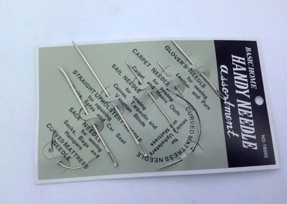 

7pcs/pack Hand Repair Sewing Needles Patching Tool 7 Hand Repair Upholstery Sewing Needles Carpet Leather Curved Canvas