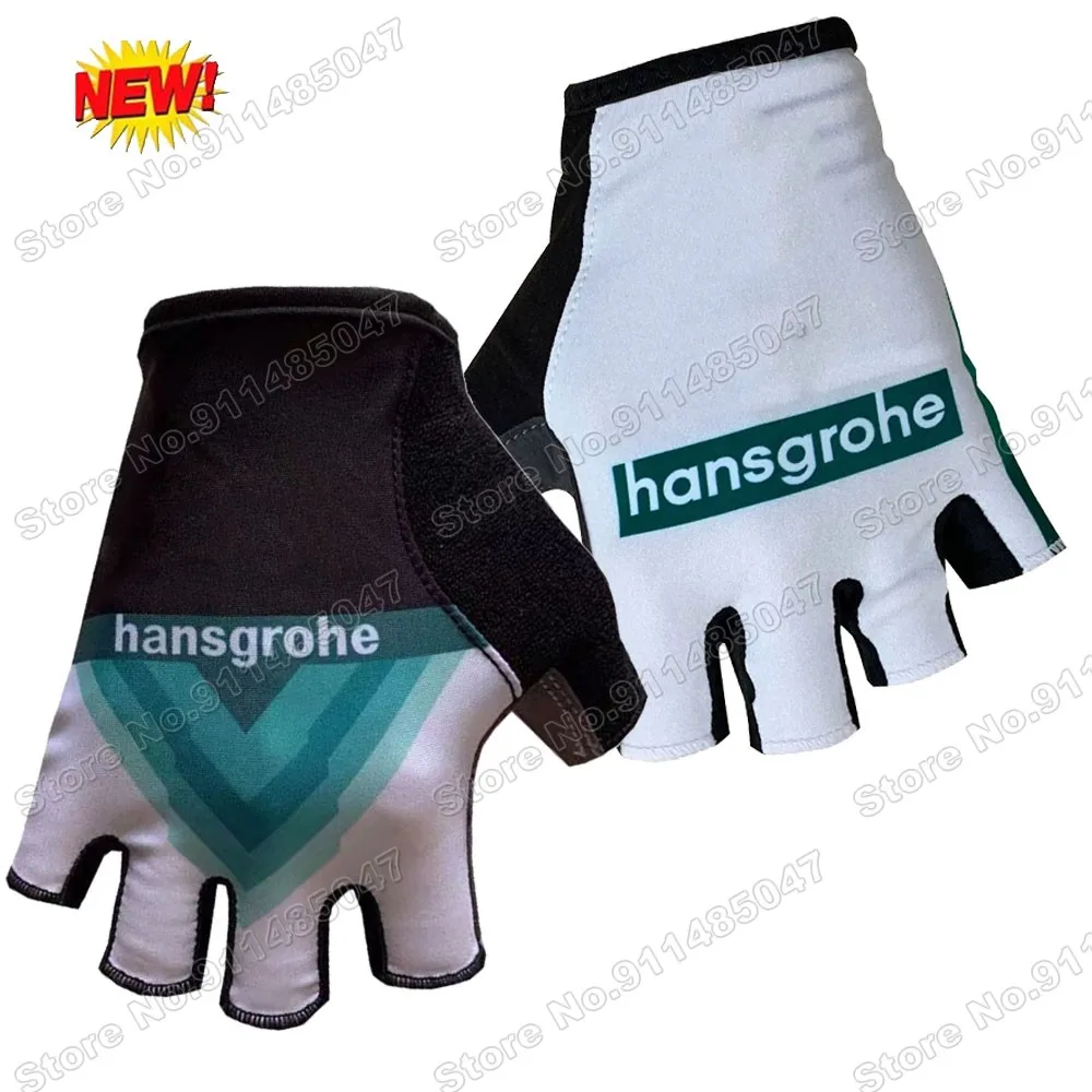 

Cycling Jersey Team Boraful Hansgrohe 2022 Cycling Bike Gloves Bicycle Half Finger Glove One Pair Size M-XL Gants Cyclisme