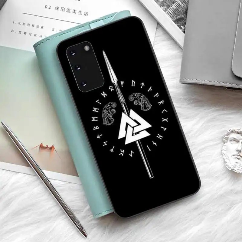 

Viking Vegvisir Odin Nordic Phone Case for Samsung S10 21 20 9 8 plus lite S20 UlTRA 7edge