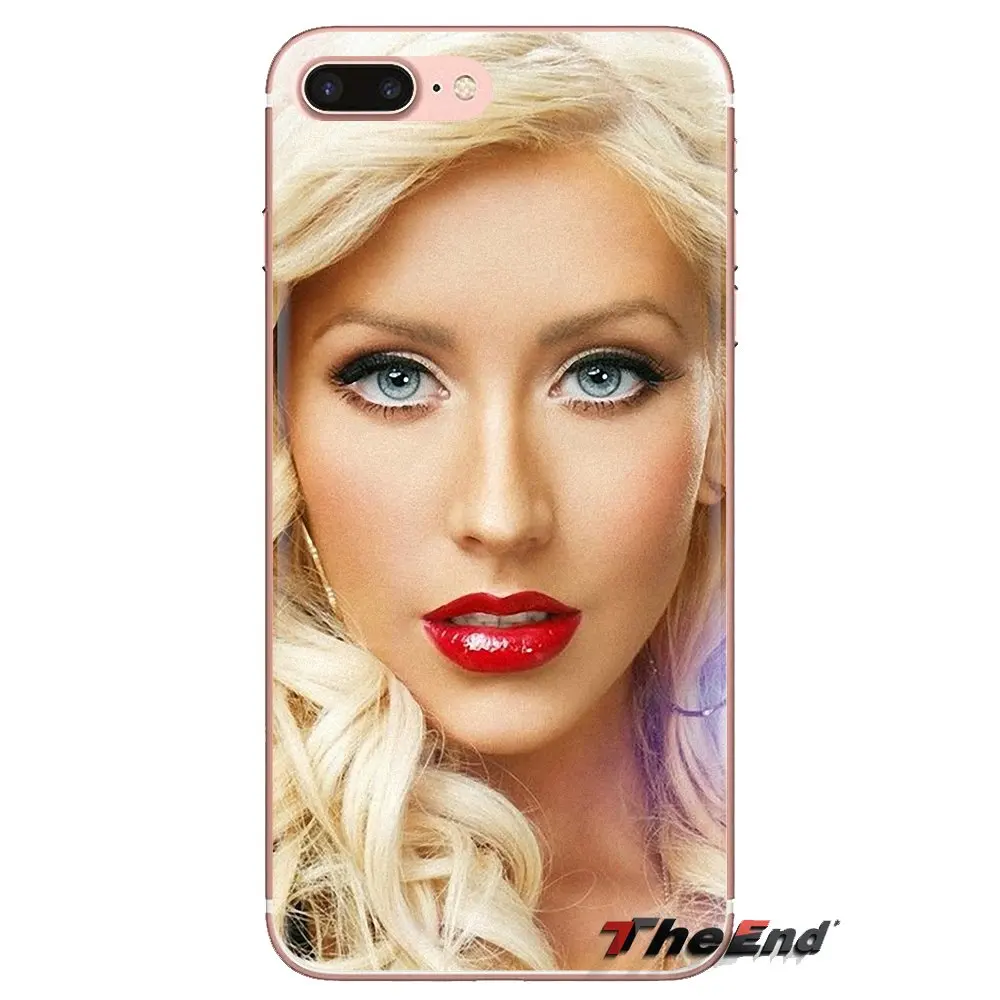 Чехол для мобильного телефона Xiao mi 6 A1 Max x 2 5X 6X Red Note 5 5A 4X 4A A4 4 3 Plus Pro Christina Aguilera Lips