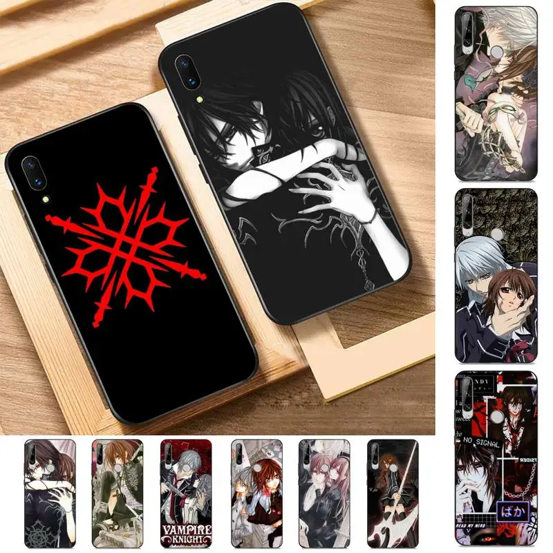 

YNDFCNB Anime Manga Vampire Knight Phone Case for Huawei Y 6 9 7 5 8s prime 2019 2018 enjoy 7 plus