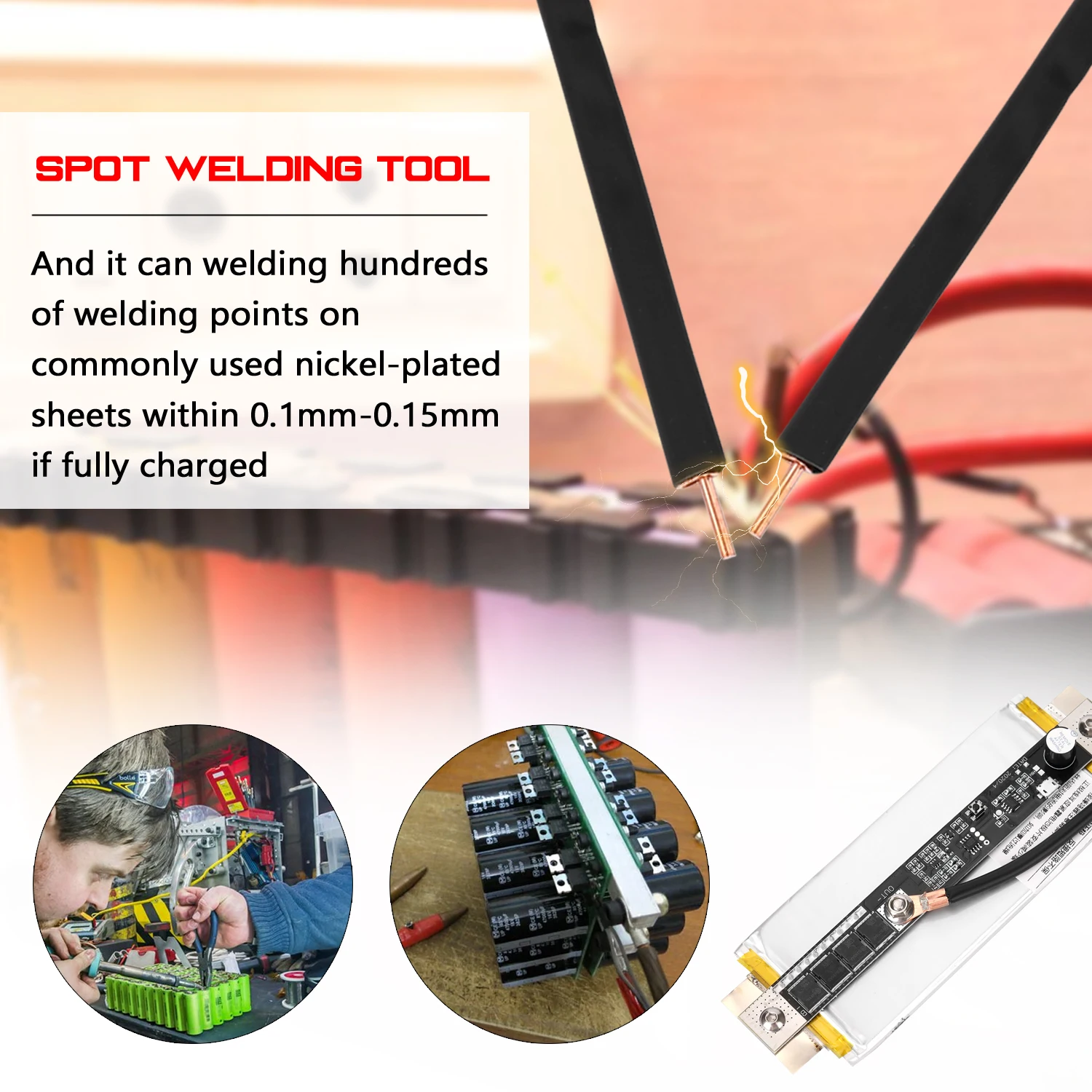Ручной инструмент для точечной сварки DIY миниатюрный литиевый сварочный