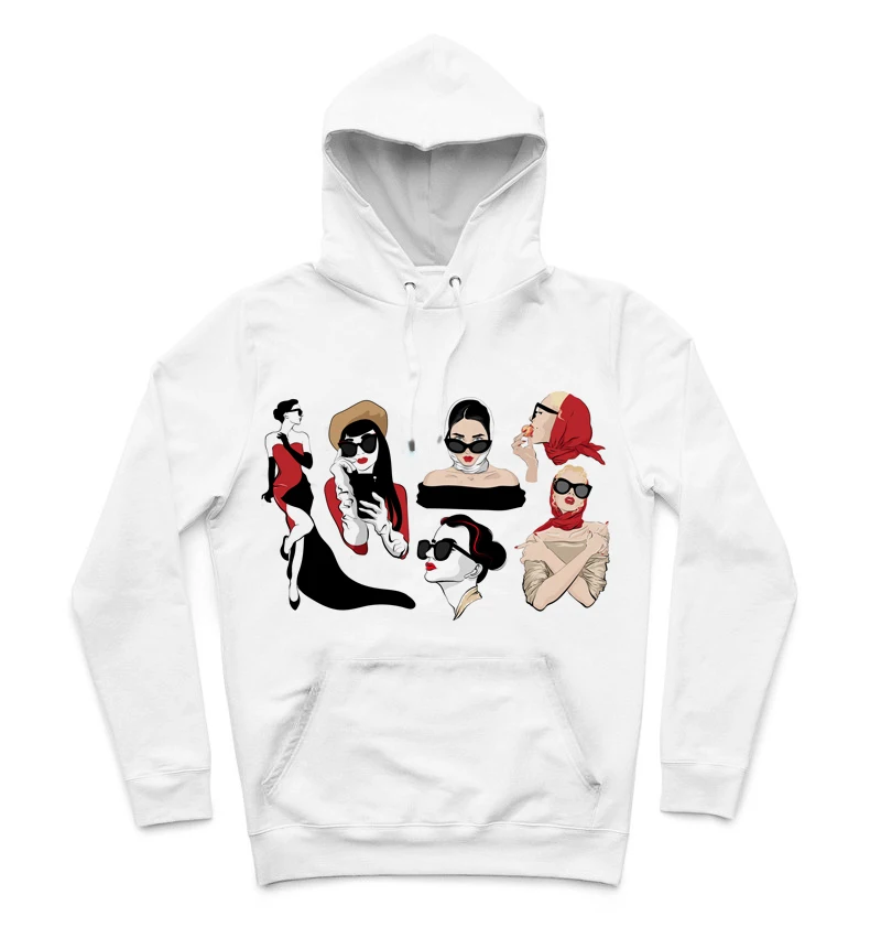 

REAL American US SIZE Custom Highclass Woman 3D Sublimation print Hoodies with plus size 3XL 4XL 5XL 6XL