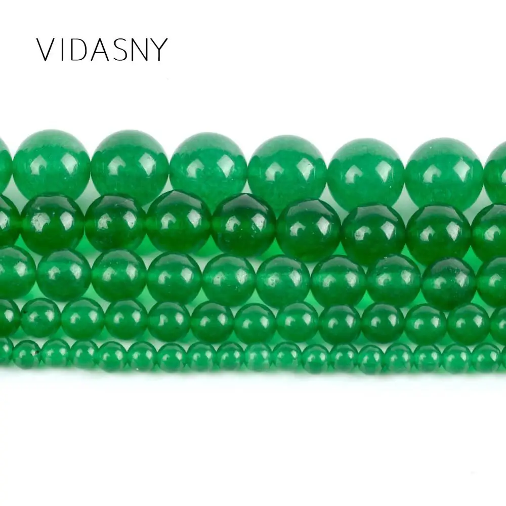 

Natural Green Chalcedony Round Beads For Jewelry Making 4 6 8 10 12mm Spacer Beads Diy Bracelet Necklace Accessories 15''