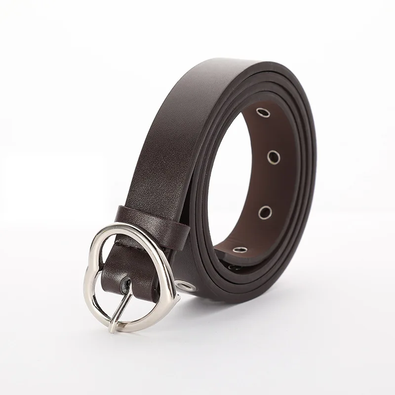 

New Sweetheart Buckle with Adjustable Ladies Luxury Brand Cute Heart-shaped Thin Belt Punk Fashion Belts