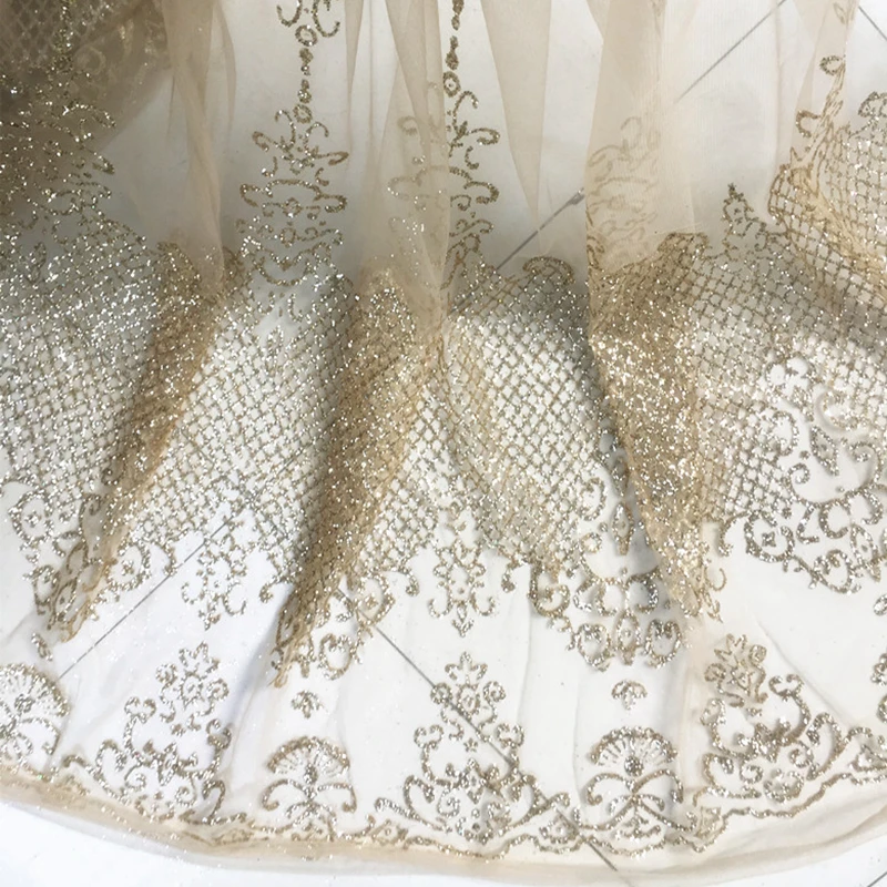 1Y/лот дворец Стиль Европейский Золотой костюм для девочек с блестящими пайетками