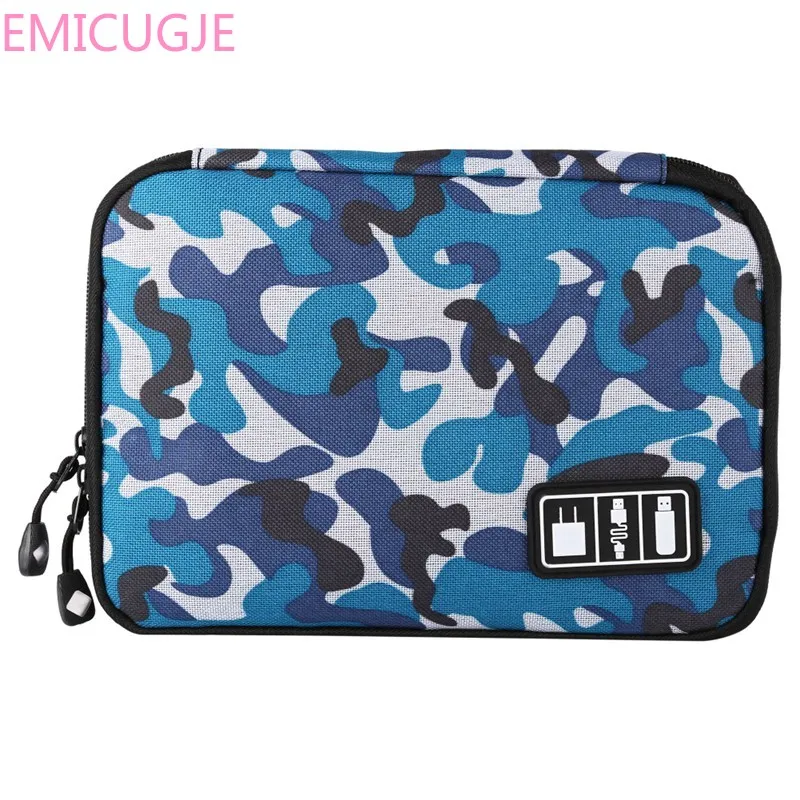 Чехол для электронных аксессуаров сумки хранения переносные дорожный с молнией