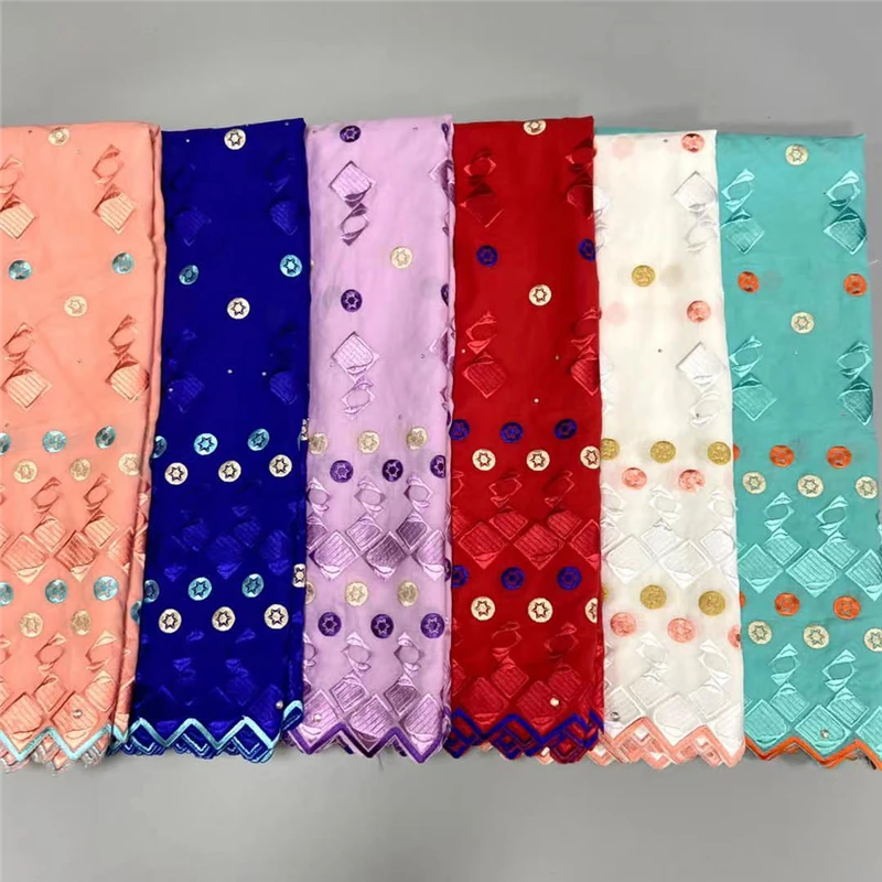 

HFX New Arrival 100% Cotton African Dry Lace Fabric Nigerian Lace Fabric 2021 High Quality Swiss Voile In Switzerland