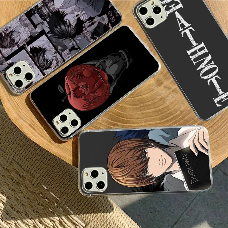 

YNDFCNB Anime Manga Death Note Ryuk Phone Case for iPhone 11 12 13 mini pro XS MAX 8 7 6 6S Plus X 5S SE 2020 XR case