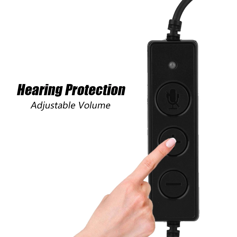 

Call Center USB Headset Light Weight Noise Cancelling USB Call Center Headset with Microphone