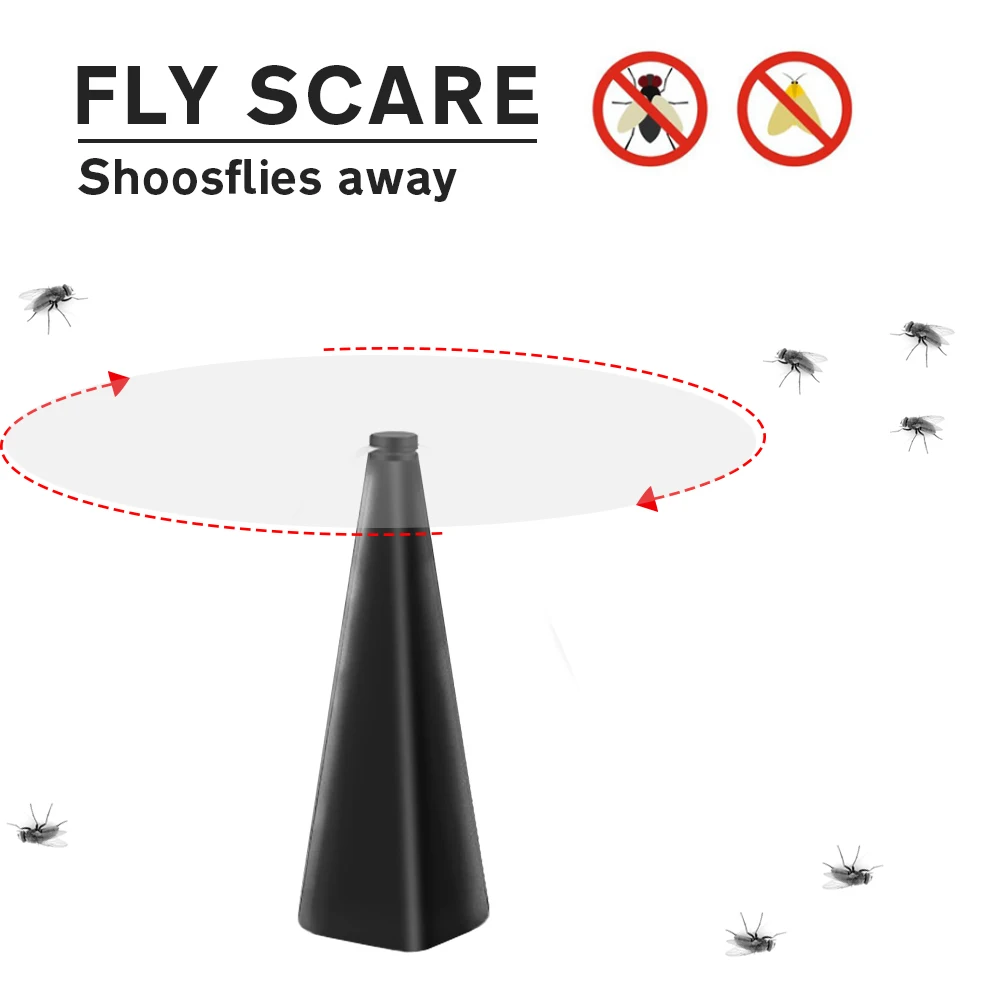 

Flies Fly Repellent Fan Bug Away Outdoor ABS+PVC Attachment Replace Trap