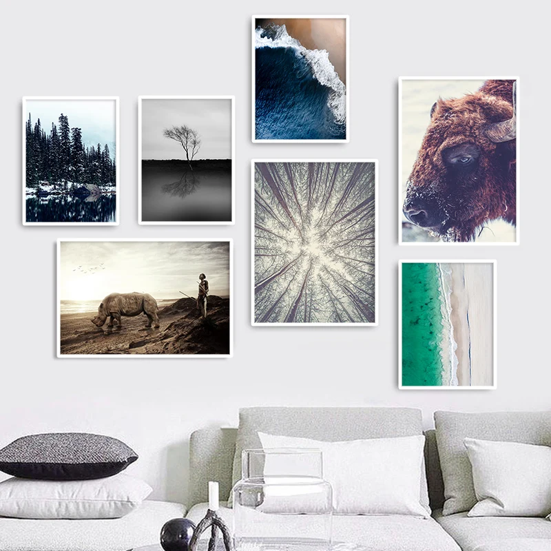 Холсты для рисования с принтом пейзажа горный фоны фотографирования морские