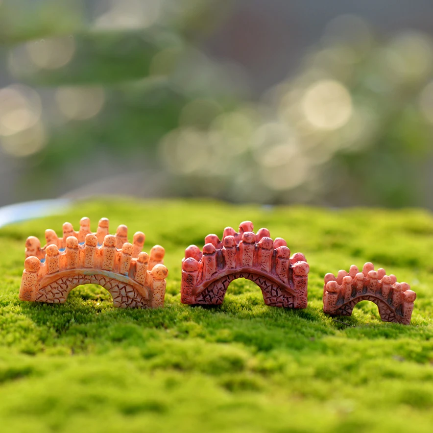 Аксессуары для украшения дома миниатюрный садовый маленький мост садовая