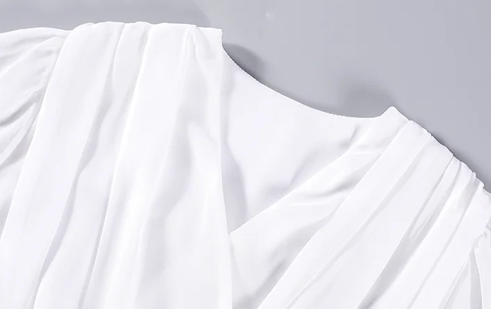 

Korean 2021 new spring long sleeve white office chiffon blouse shirt fashion elegant casual clothing chiffon women tops