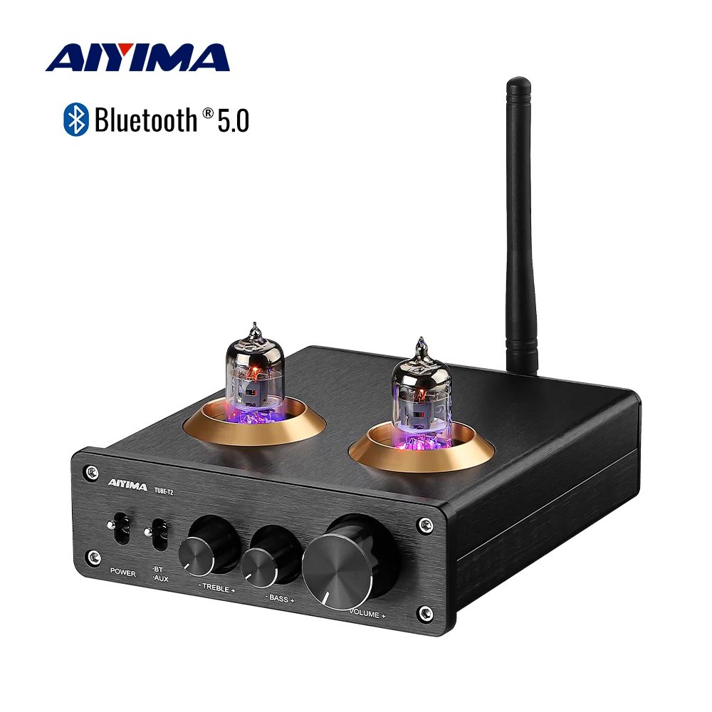 

AIYIMA Amplificador Bluetooth 5.0 Home Pre Amplifier Tube Preamp 6J1 Vacuum Tube Preamplifier HiFi Audio AMP DIY Home Theater