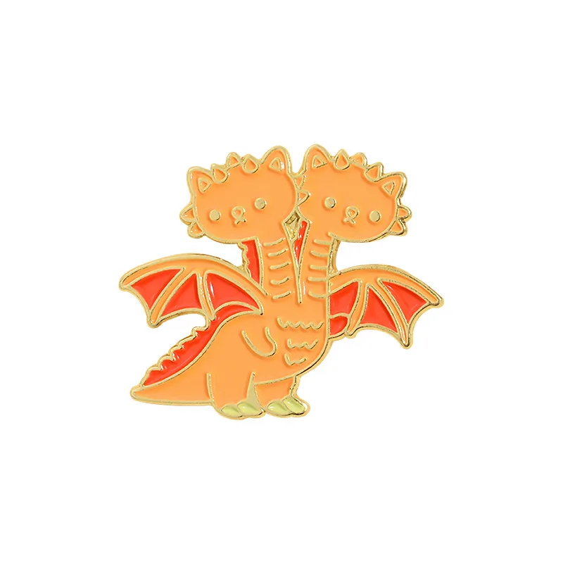 Эмалевые Броши с изображением греческой истории двуглавый дракон трехглавый