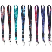 lanyards key chain colorful print neck straps keychain cell phone rope teachers gift 1pcs badge holder key