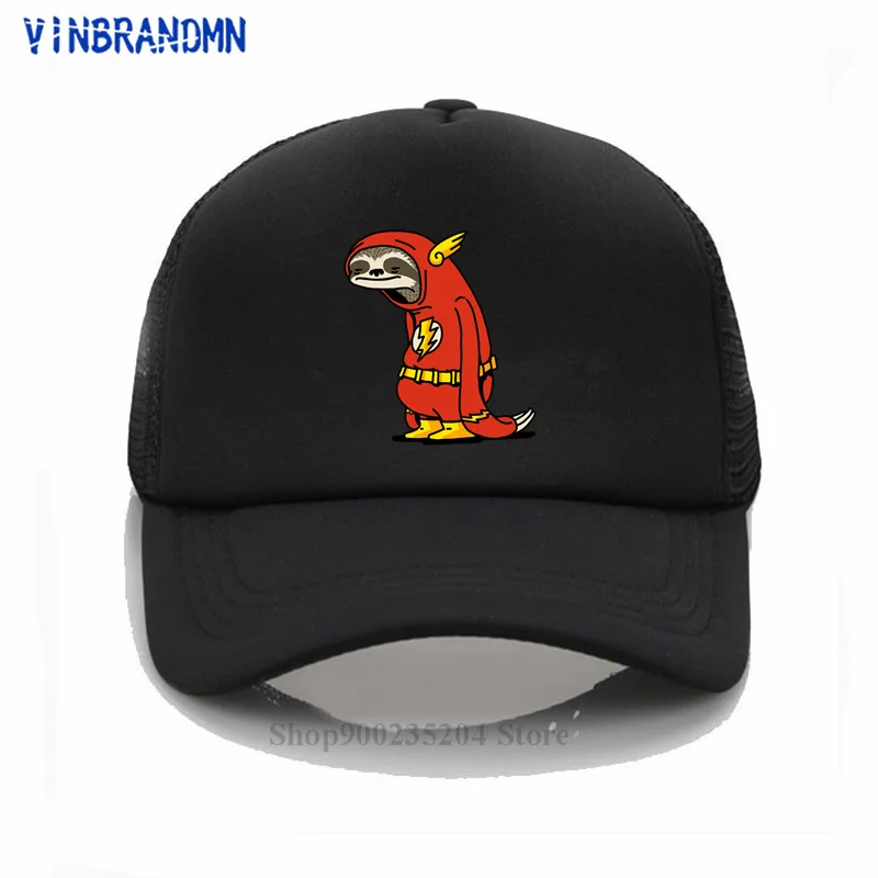 Бейсболка Мужская ленивый Ленивец смешной Рисунок из мультфильма красный |
