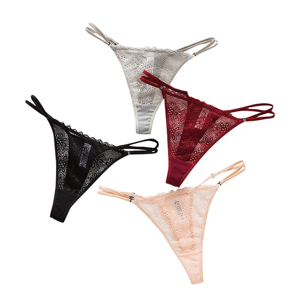 MIARHB 4 шт. сексуальные трусики для женщин стринги с вырезами кружевные нейлоновые