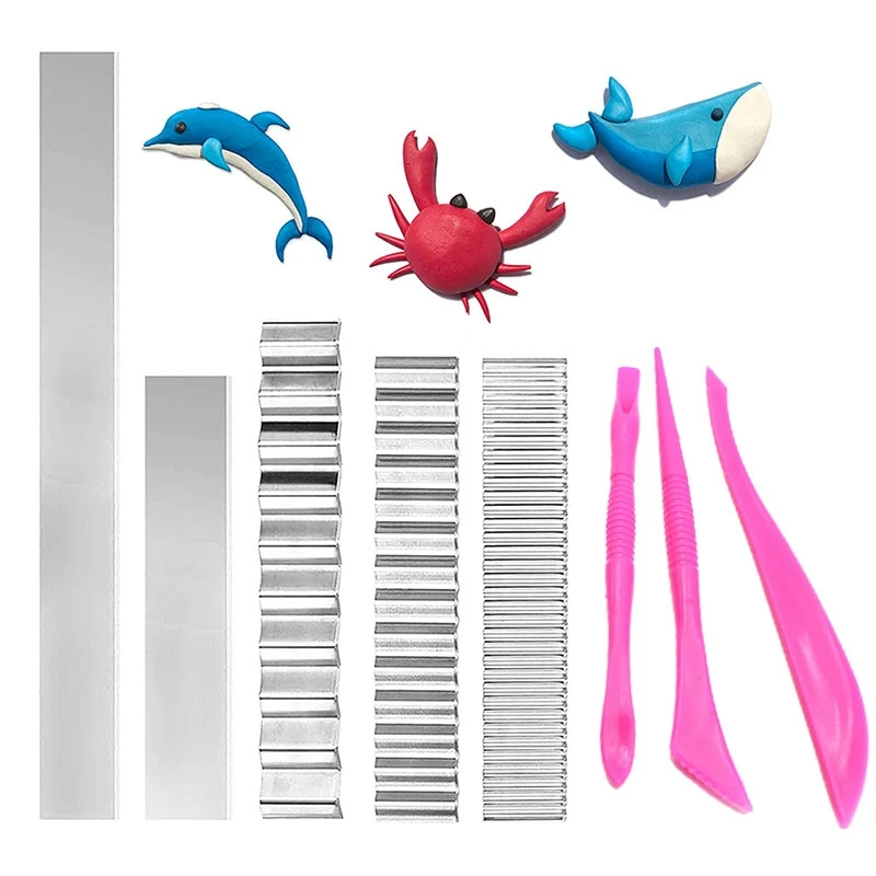 

Clay Slicer Blade,8Pcs Flexible Polymer Clay Cutter Slicing Tools For DIY Craft Cutting Shaping Modelling Sculpting