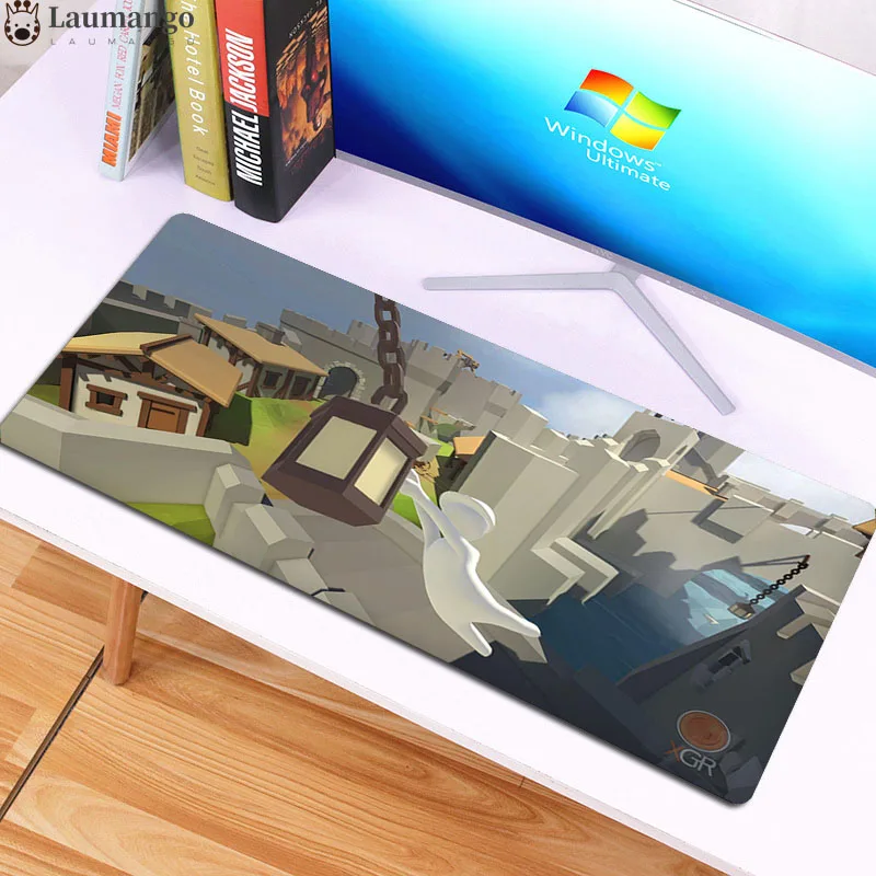 

Mouse pad accessories desktop computer desk mat gaming Gamer carpet Human-Fall-Flat Desk Pad For gamer Diy Design Custom