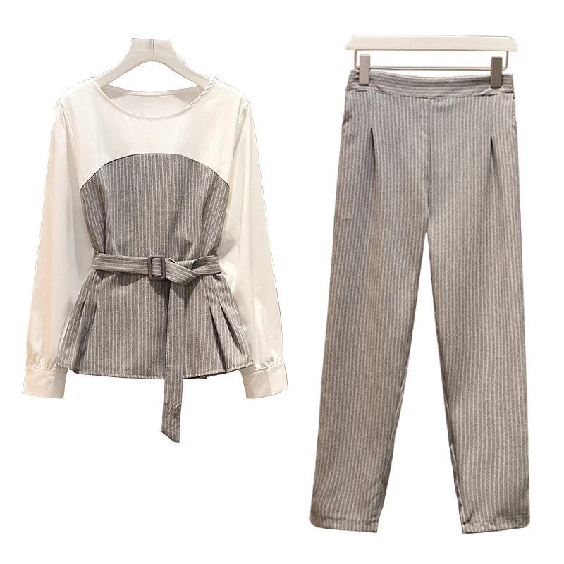 Trytree осенний Женский комплект из двух предметов Повседневный с О образным