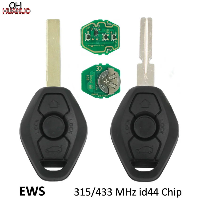 Умный пульт дистанционного управления EWS 3 кнопки для BMW 5 7 серии E38 E39 E46 315 МГц/433
