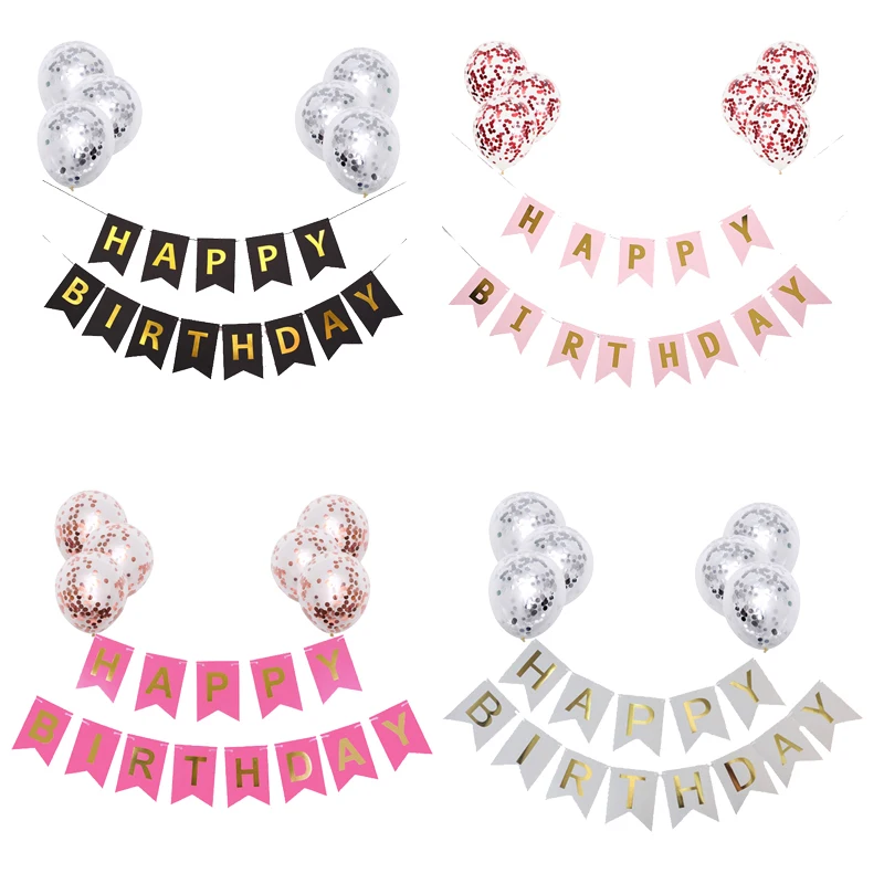 16 дюймов темно-синие фольгированные буквы С Днем Рождения шары День рождения