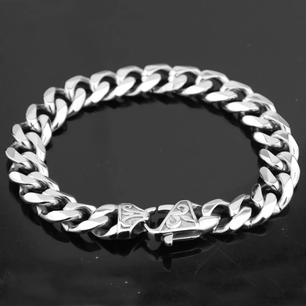 

Браслет-цепочка мужской из нержавеющей стали, 15 мм, 7-11 дюймов