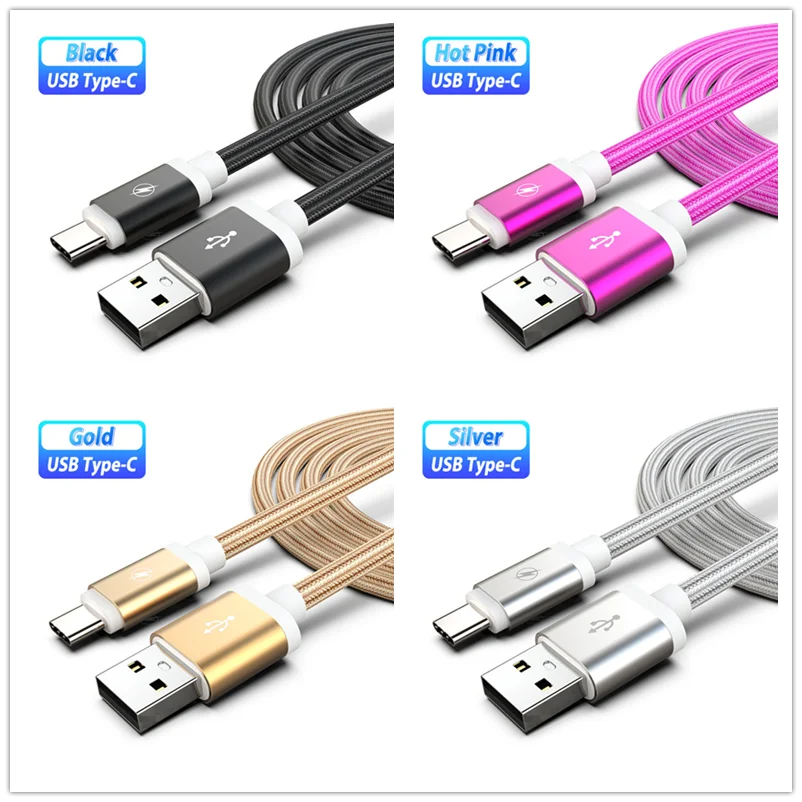 3 м 2 Тип usb C кабель для huawei p30 p20 honor 20 magic2 redmi note 8 7 k20 oneplus 7T Pro realme Usb-c из нейлона |