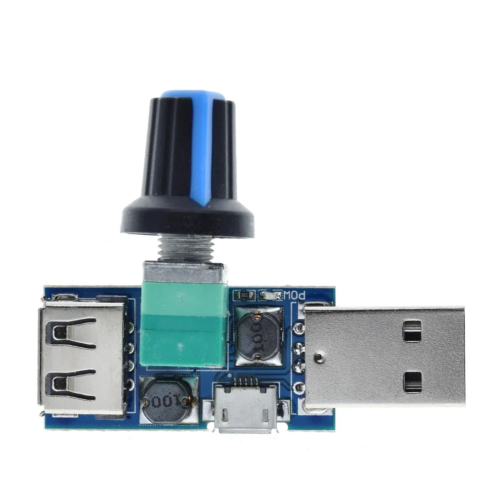 DC 4V-12V 5W XY-FS USB-вентилятор бесступенчатый регулятор скорости вентилятора USB