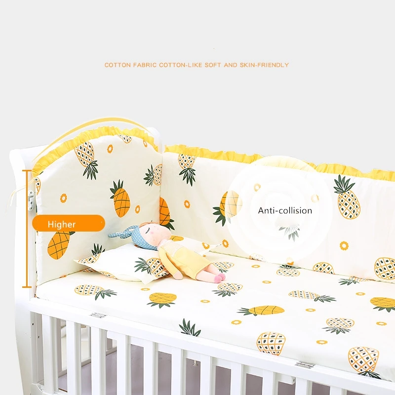 5 шт./компл. мультфильм детские Постельное белье хлопок Колыбель для