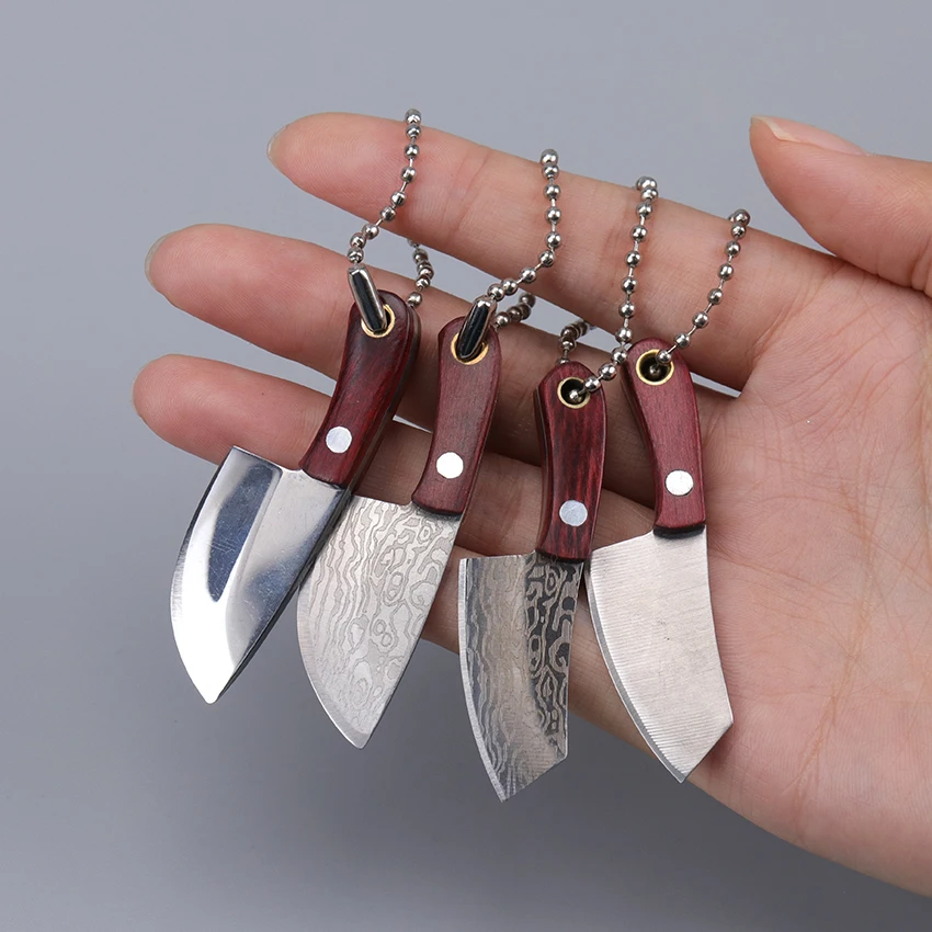 

1PC Portable Stainless Steel Small Kitchen Knife Camping Mini Peeler Keychain Pocket EDC Knife