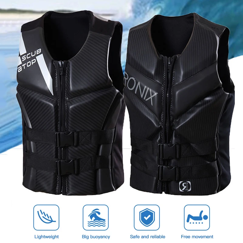 

Adults Life Jacket Neoprene Water Sports Fishing Water Ski Vest Kayaking Boating Swimming Drifting snorkling Safety Life Vest