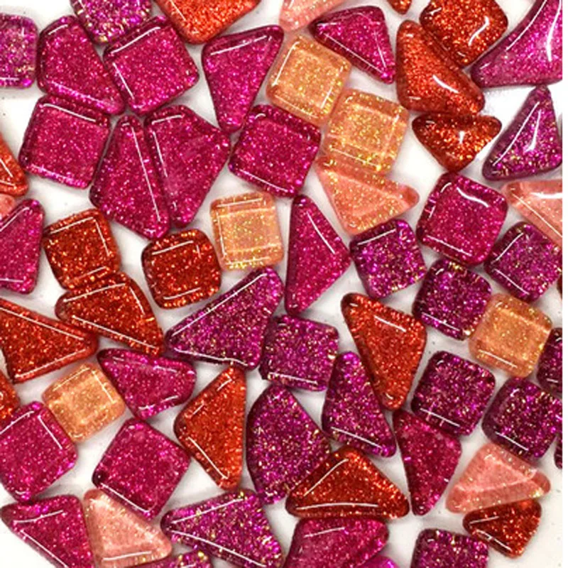 120 г/компл. красочные блестящие стеклянные Материалы для творчества мозаичные