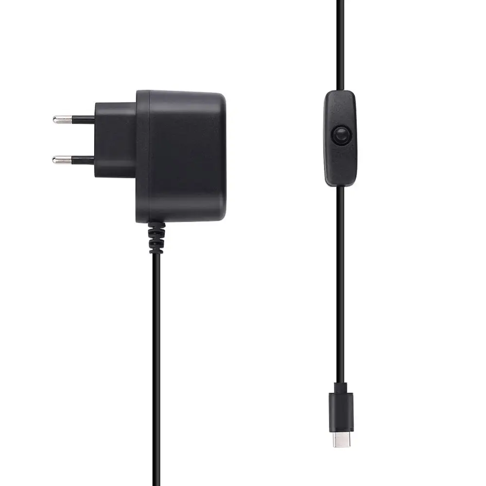 Для Raspberry Pi 4 adaptateur d'alimation 5 V 3A тип-c alimation pour RPI 4 modille B EU US UK AU chargeur disponible