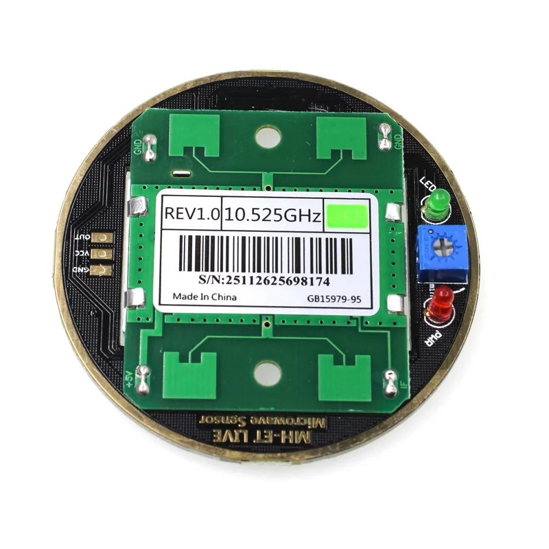 HB100 X 10.525GHz Microwave Sensor 2-16M Doppler Radar Human Body Induction Switch Module For Ardunio Diy Kit