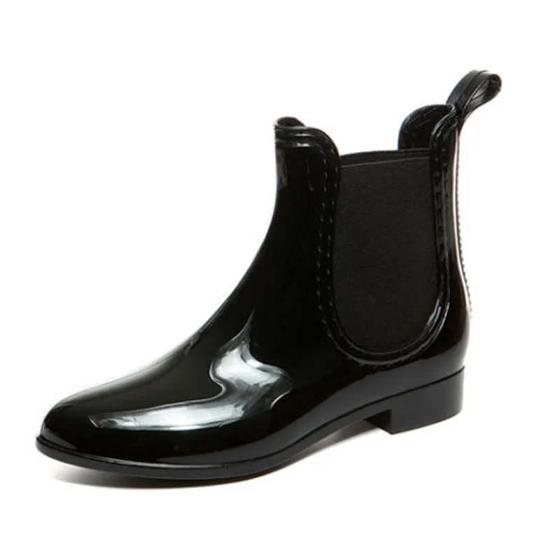 Сапоги Aleafalling женские резиновые брендовые дизайнерские однотонные эластичные