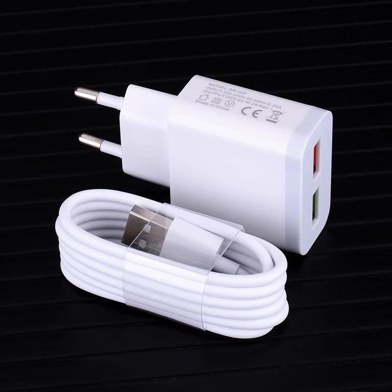 Кабель для быстрой зарядки Micro USB Type-C адаптер зарядного устройства Samsung S10 9 Redmi Note 9s