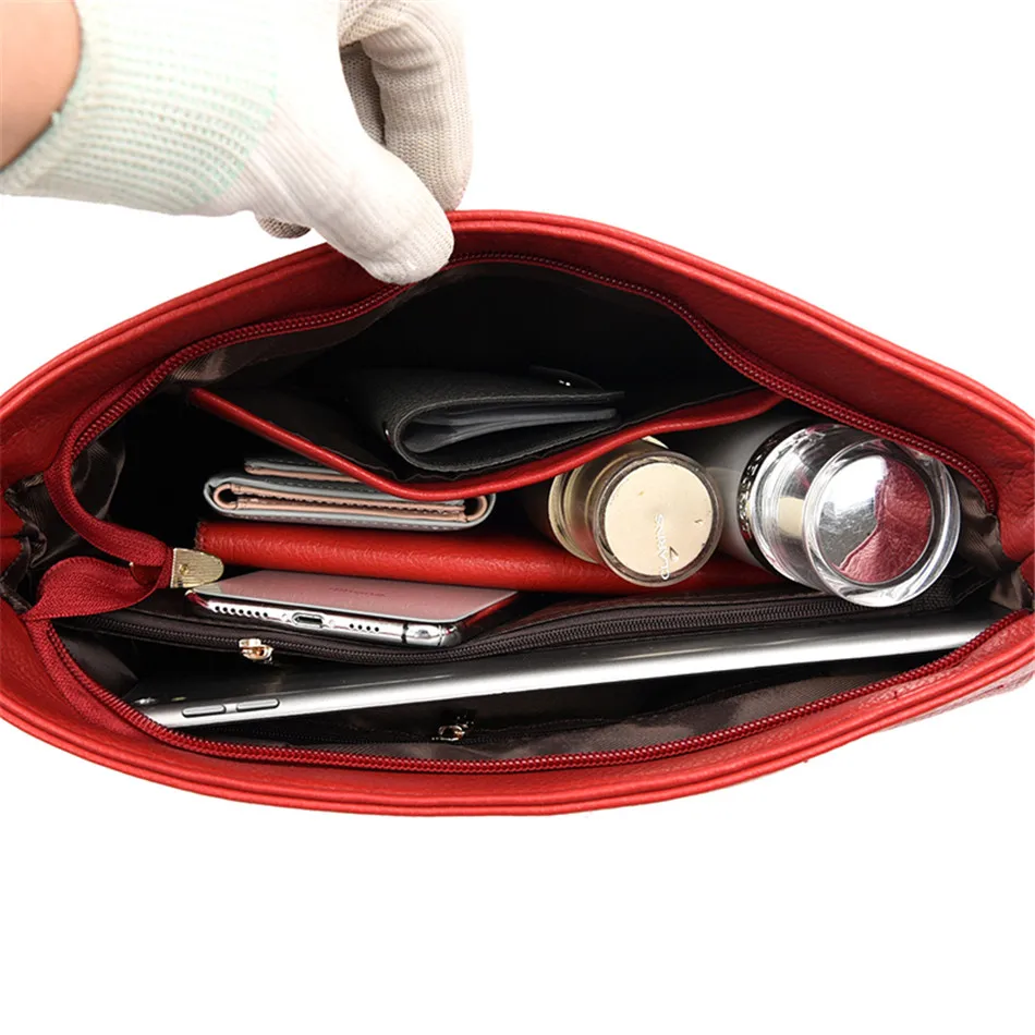 Высококачественные Женские сумки из мягкой кожи через плечо для женщин модная