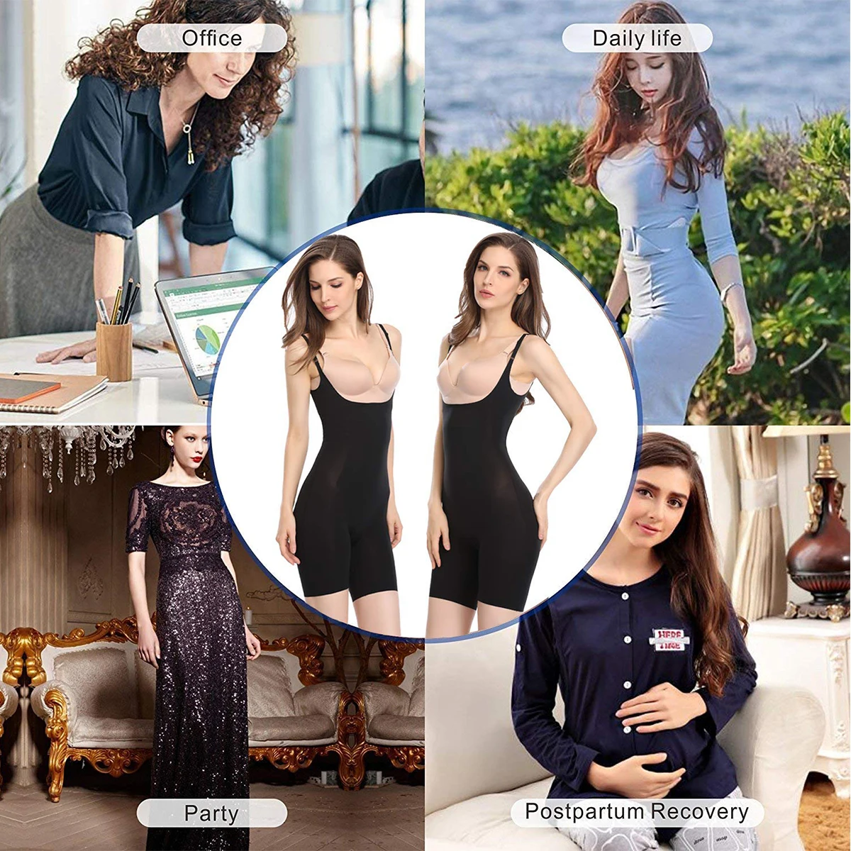 Joyshaper Silm Body Shaper для женщин, регулируемый животик, контроль талии, тренажер, сексуальный, открытый бюст, боди, подтяжки, нижнее белье, плюс размер