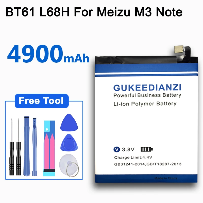 GUKEEDIANZI 3,85 V 4900mAh BT61 для L версии M3 Note/L681/L681H/L681C/L681M/L681Q батарея+ внешний аккумулятор