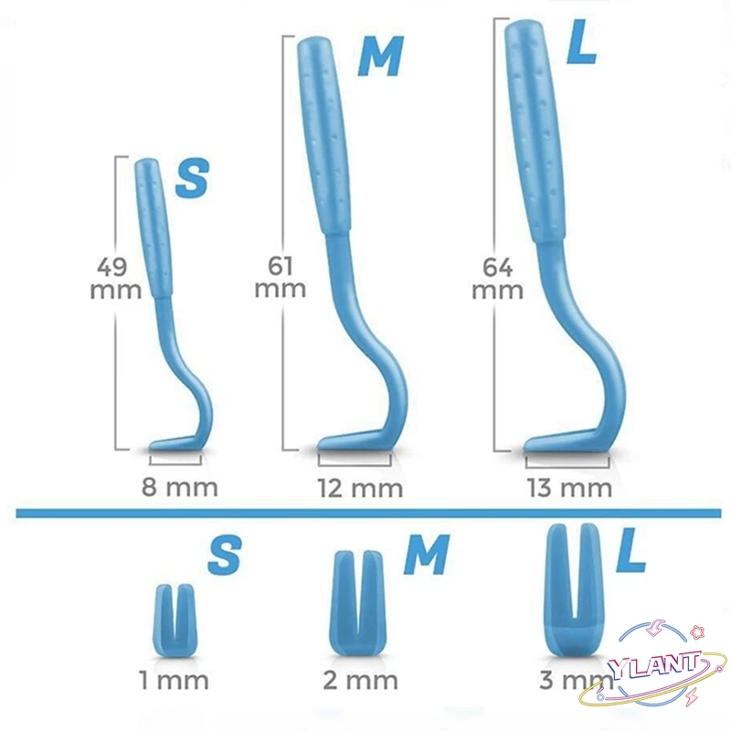 

YLANT 3PCS/Set Twist Hook Flea Remover Hook Dogs Pets Accessories Pet Cat Products Supplies Home For Tick Remover Tool