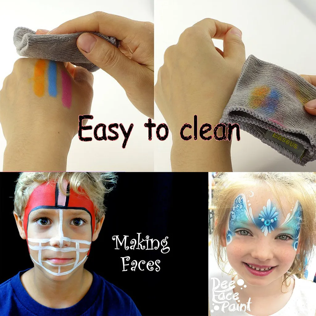 16 шт. Безопасный и нетоксичный карандаш игрушки живопись для лица тела мелки