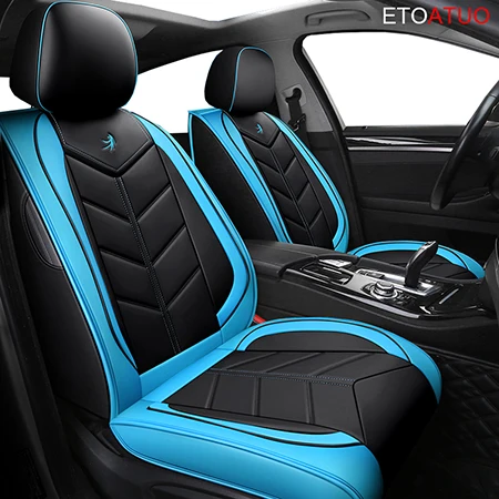 blue standard ETOATUO универсальные кожаные автомобильные чехлы для Lexus всех моделей ES IS-C LS RX NX GS CT GX LX570 RX350 LX RC RX300 LX470 - Название цвета: blue standard