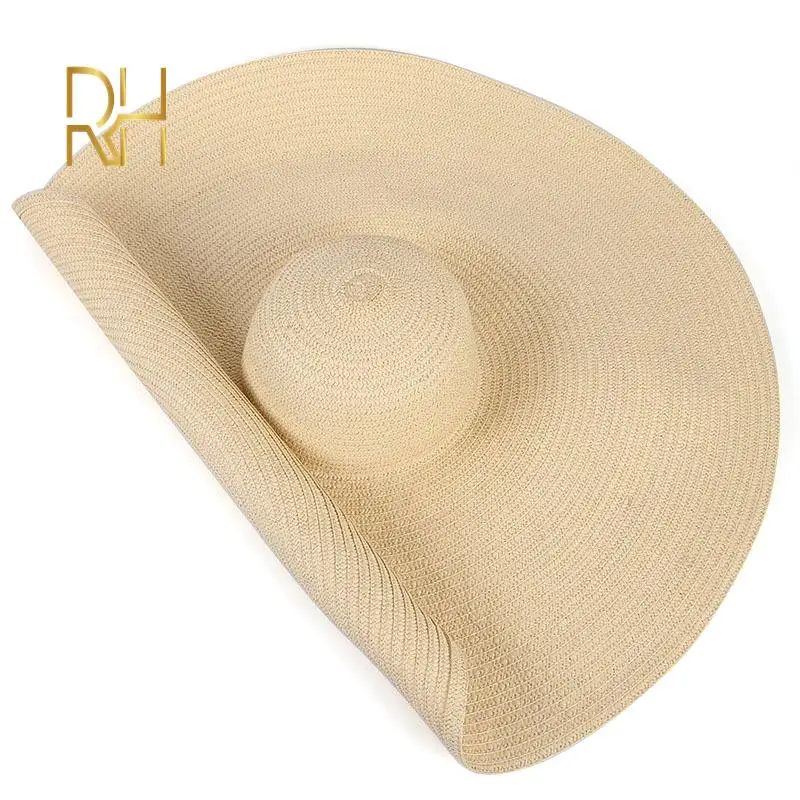 Женские 25cm 70 см диаметр большая шляпа от солнца женская летняя купол пляжная на