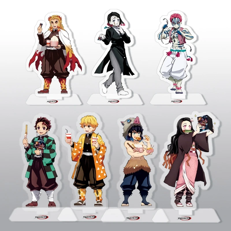 Demon Slayer: Kimetsu no Yaiba Kamado Tanjirou Inosuke фигурка на акриловой подставке коллекция