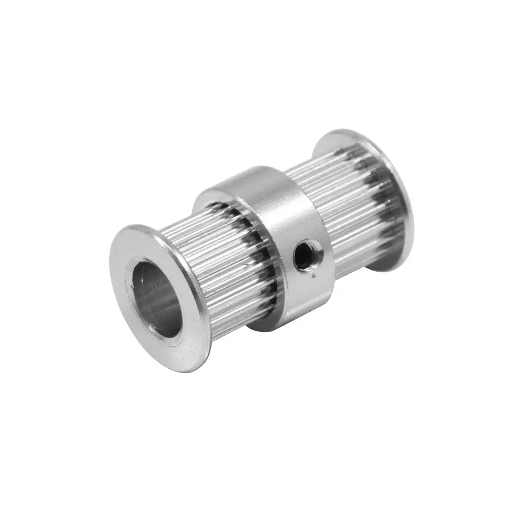 GT2 20tooth Timing Pulley Double Round-Headed Synchronous Wheel Gear 20 teeth For Belt 3D Printer Parts 2GT Screw Aluminum Part |