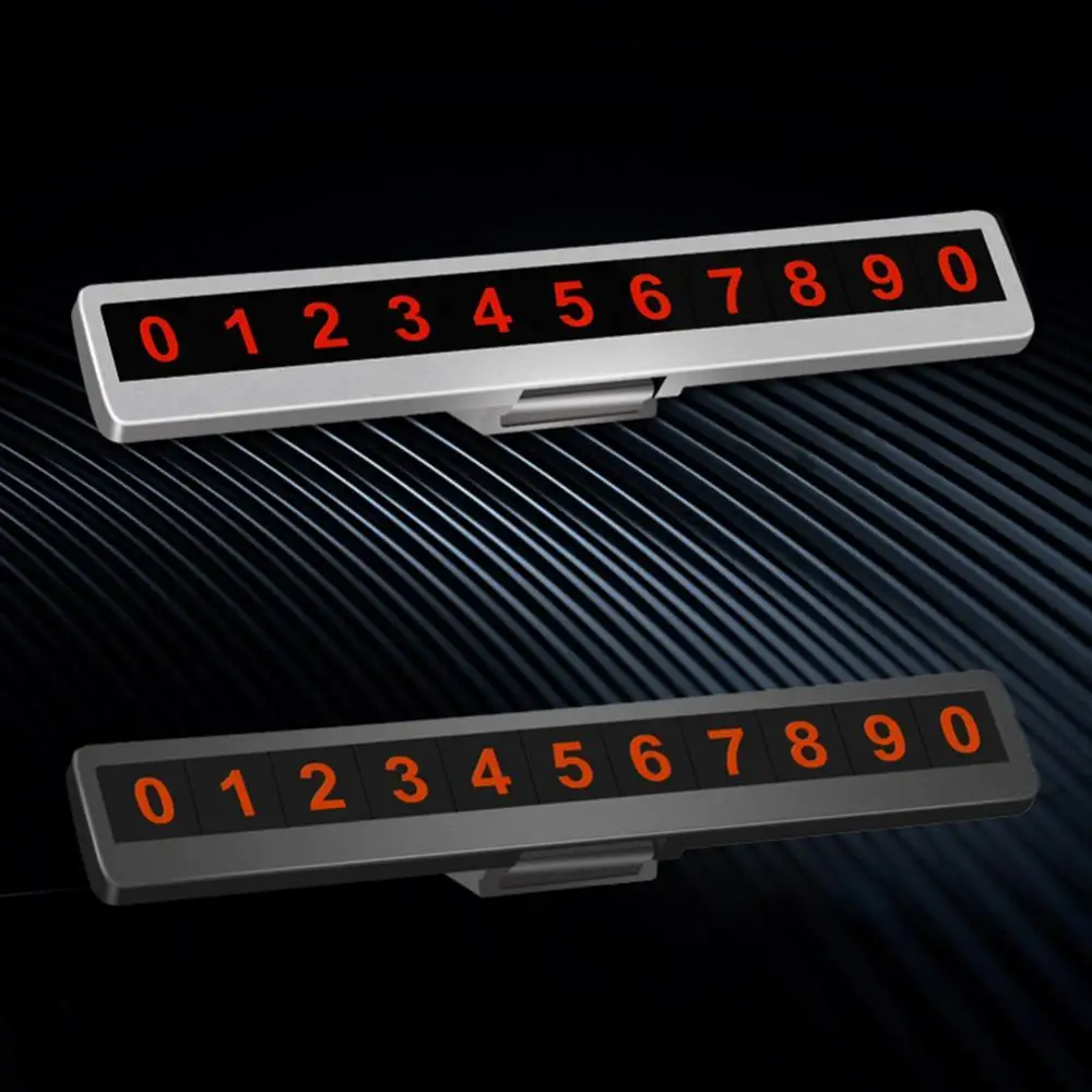 

Car Temporary Parking Card Luminous Magnetic Phone Number Sticker Display Plate