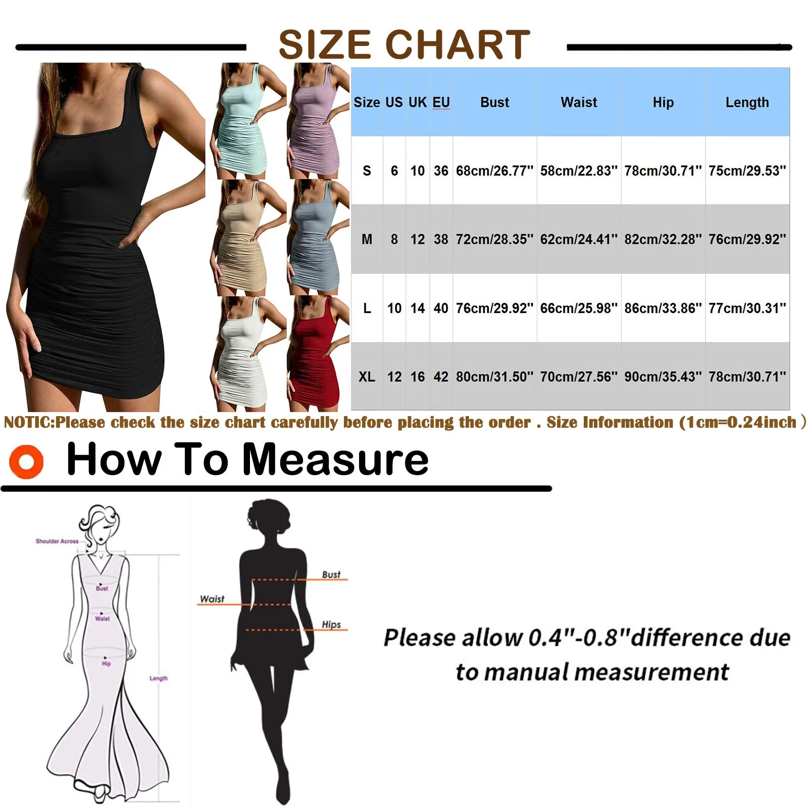 

Summer Dress Women Elegant Knitted Bodycon Dress Solid Color Sexy Pleated Square Neck Undershirt Skinny Mini Dress Vestidos